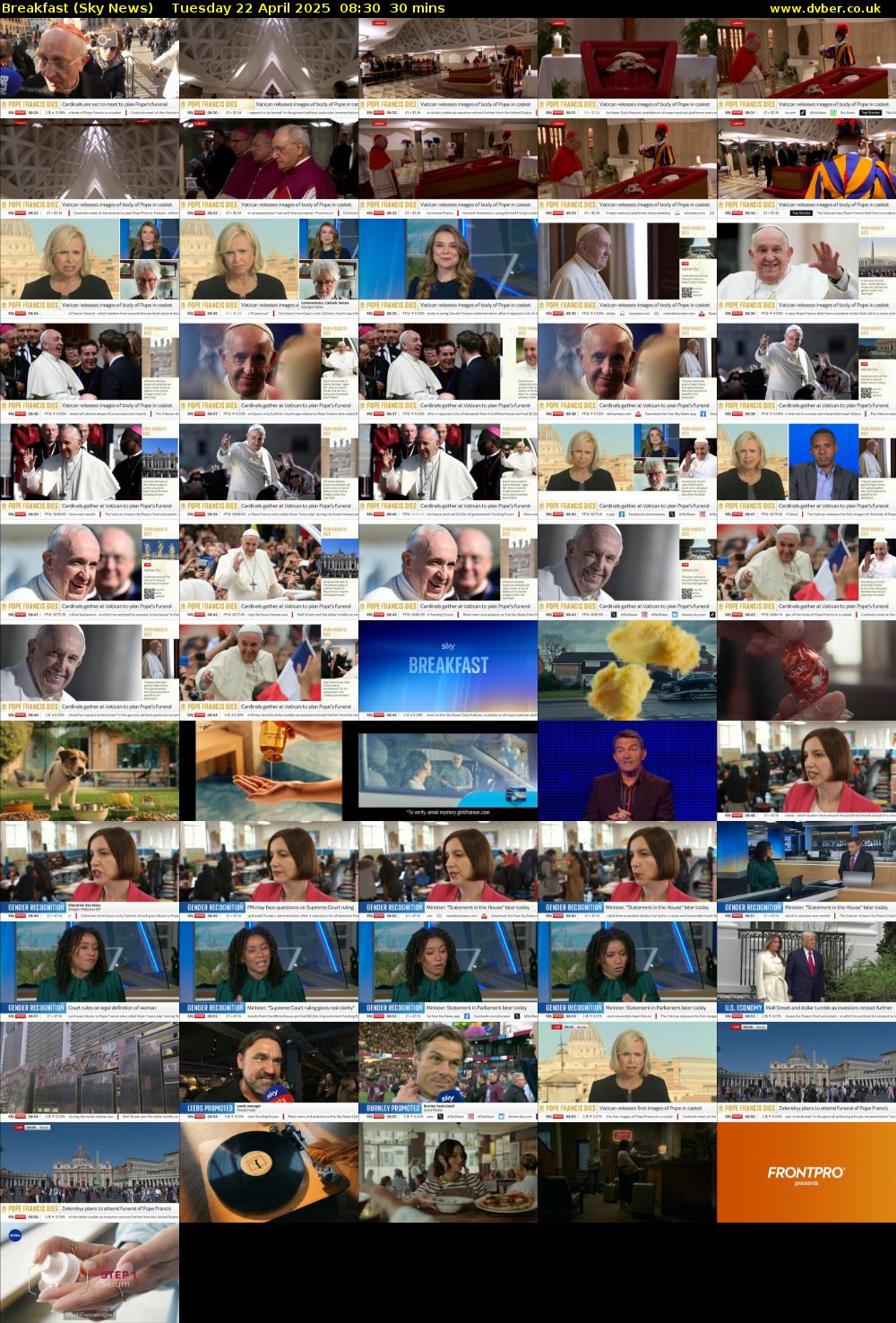 Breakfast (Sky News) Tuesday 22 April 2025 08:30 - 09:00