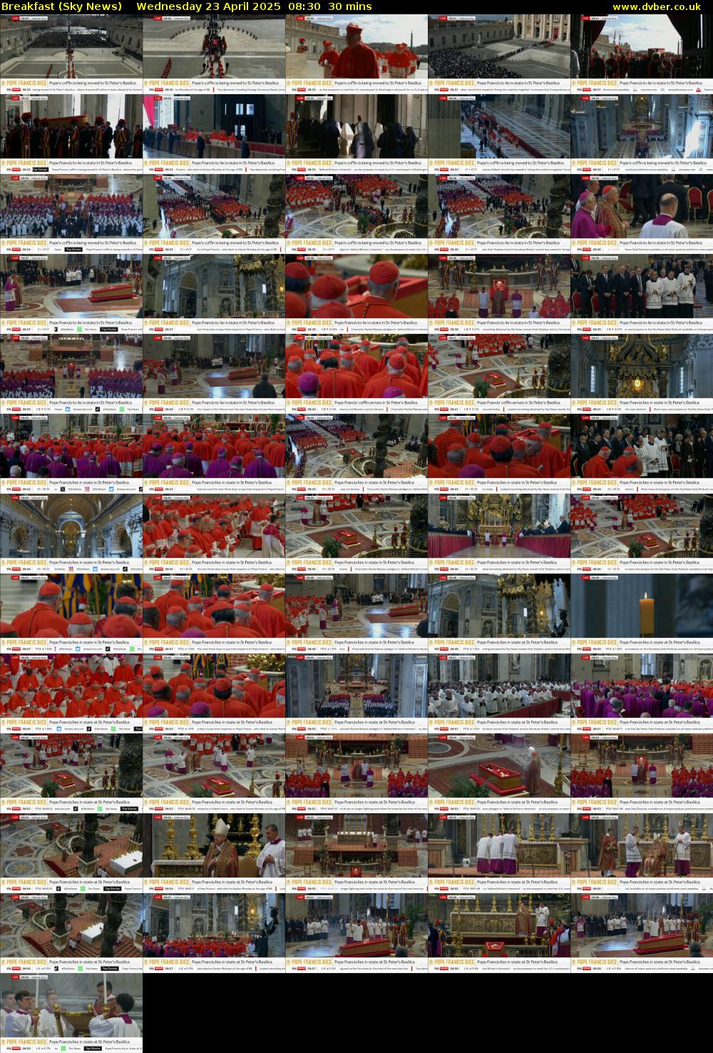 Breakfast (Sky News) Wednesday 23 April 2025 08:30 - 09:00