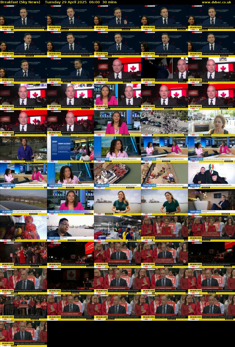 Breakfast (Sky News) Tuesday 29 April 2025 06:00 - 06:30