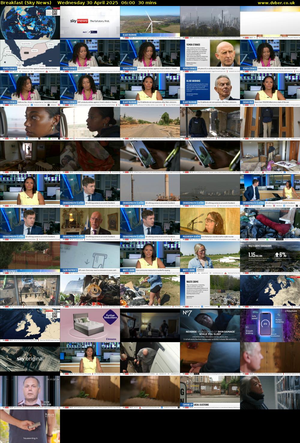 Breakfast (Sky News) Wednesday 30 April 2025 06:00 - 06:30