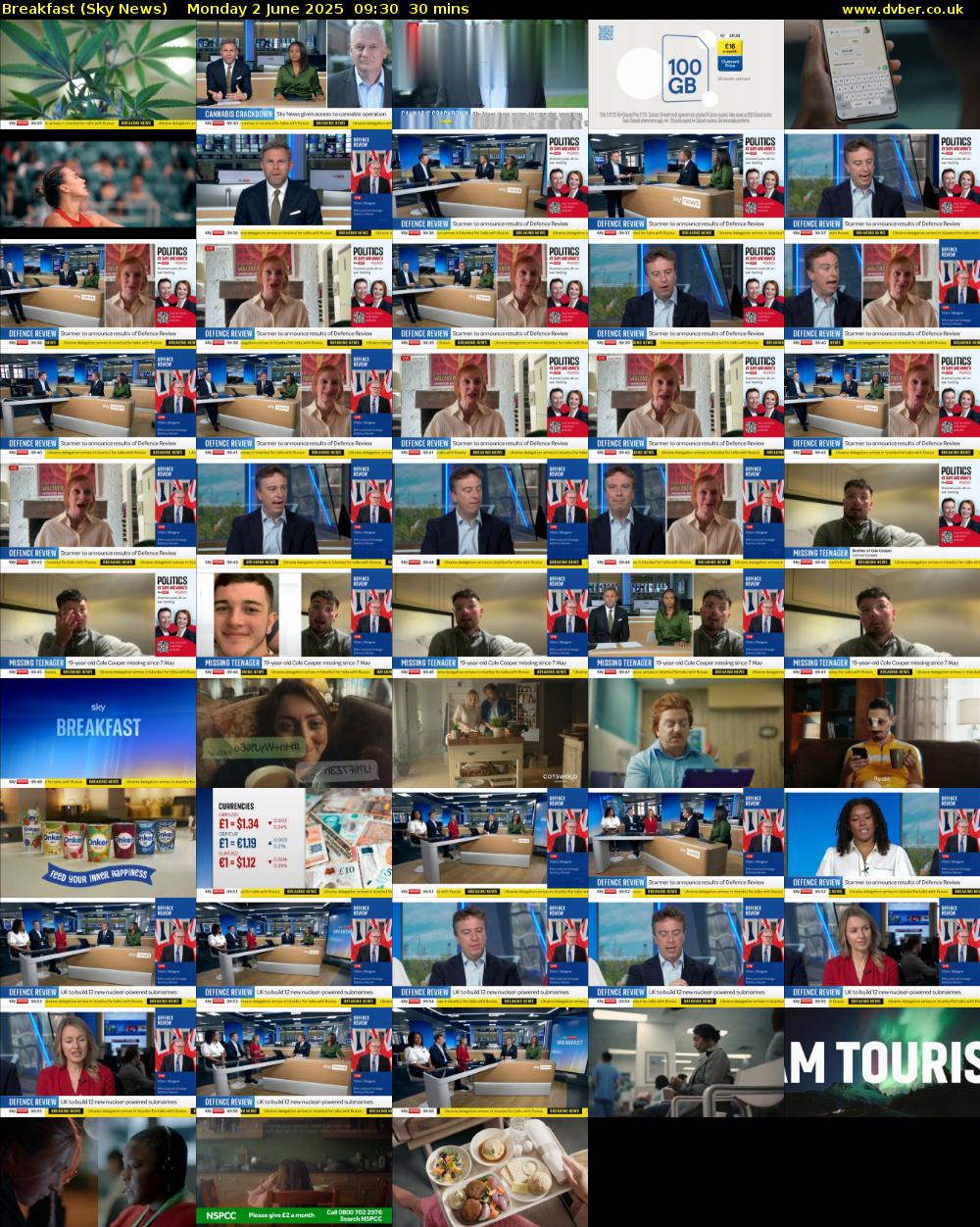 Breakfast (Sky News) Monday 2 June 2025 09:30 - 10:00