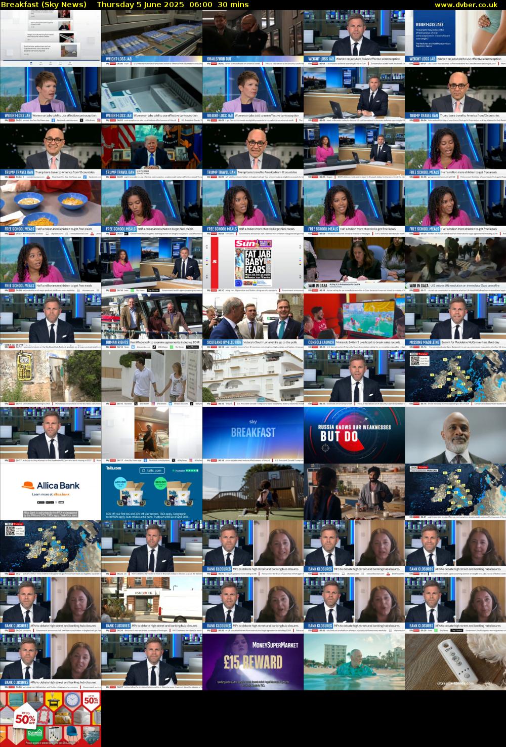 Breakfast (Sky News) Thursday 5 June 2025 06:00 - 06:30