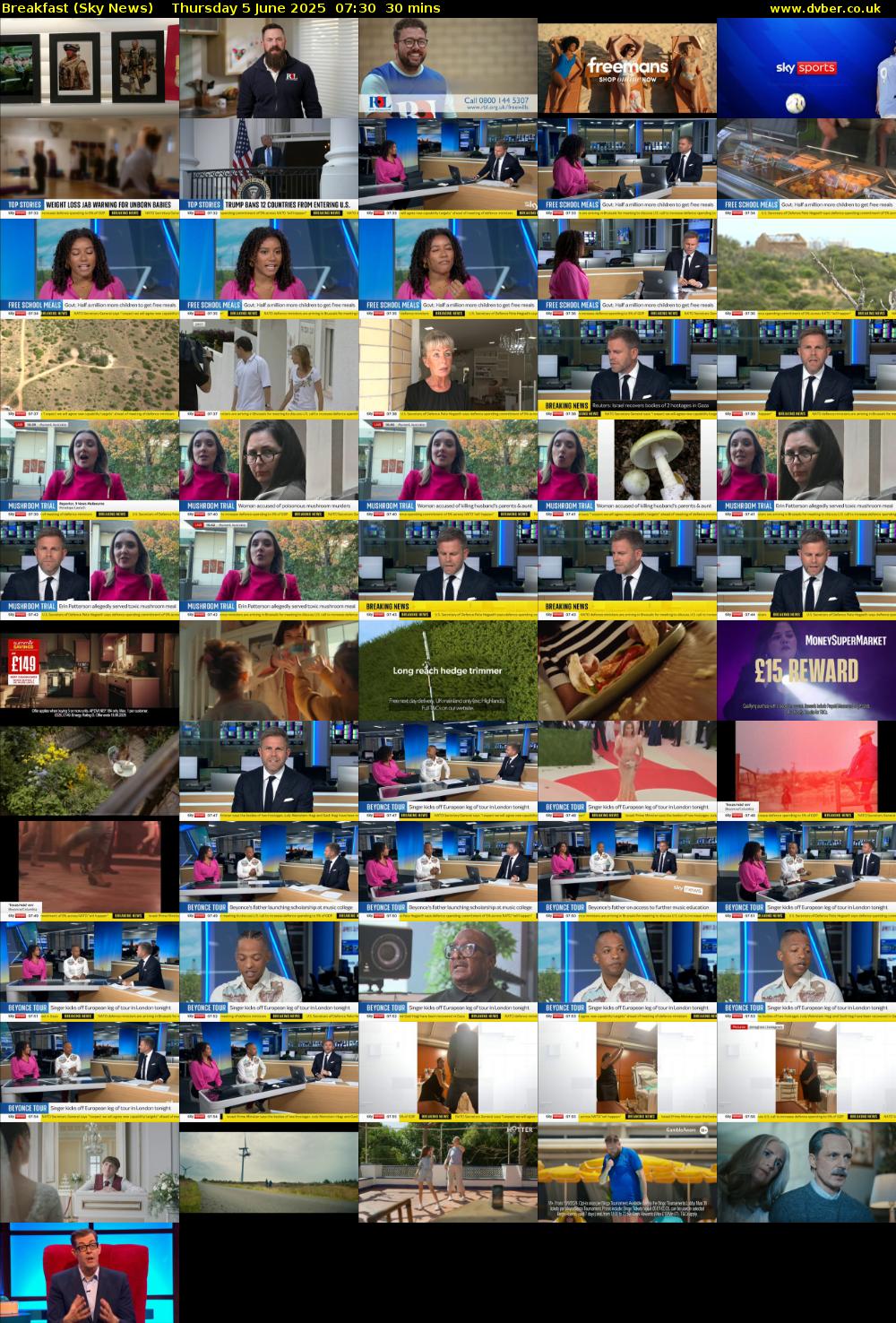 Breakfast (Sky News) Thursday 5 June 2025 07:30 - 08:00