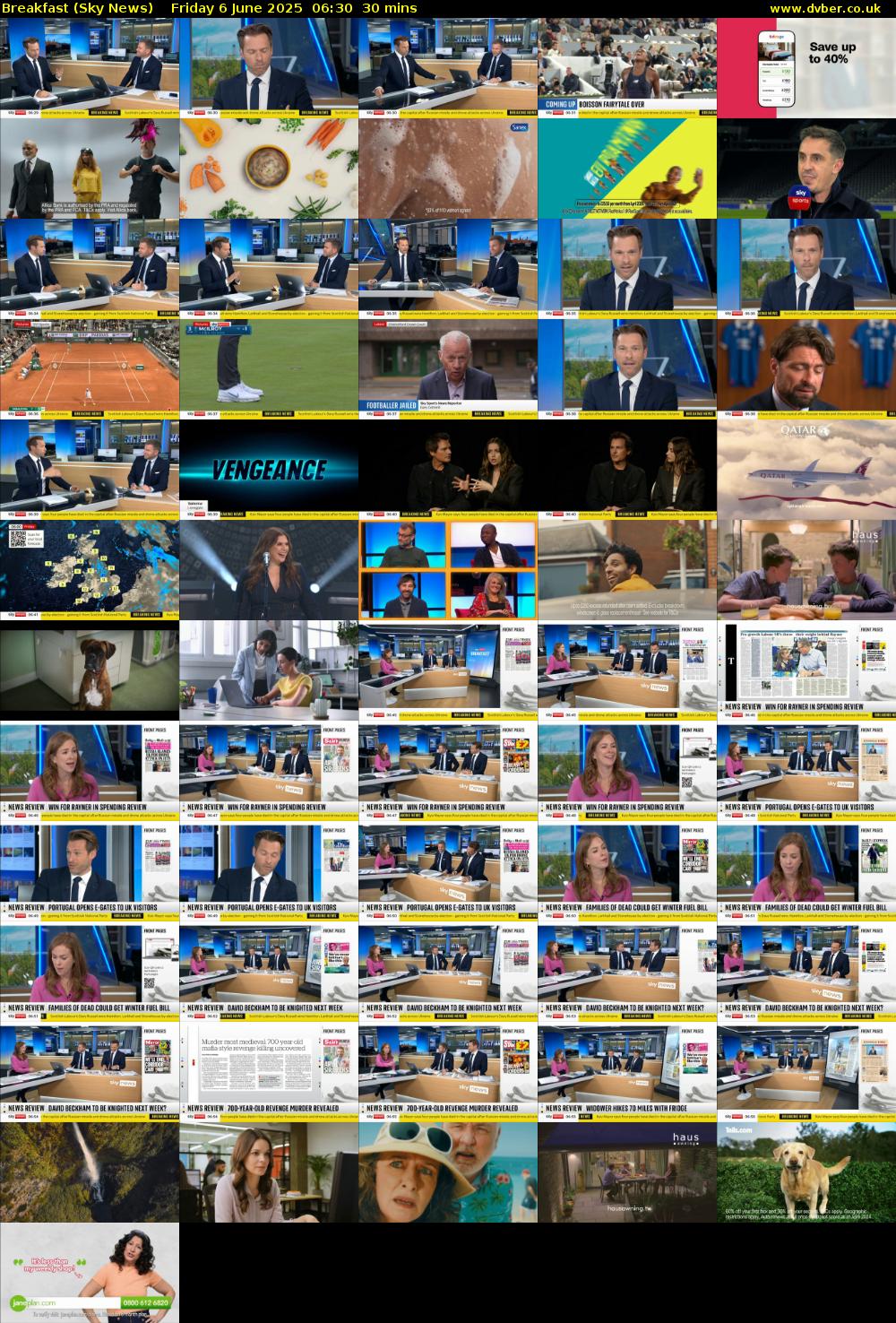 Breakfast (Sky News) Friday 6 June 2025 06:30 - 07:00