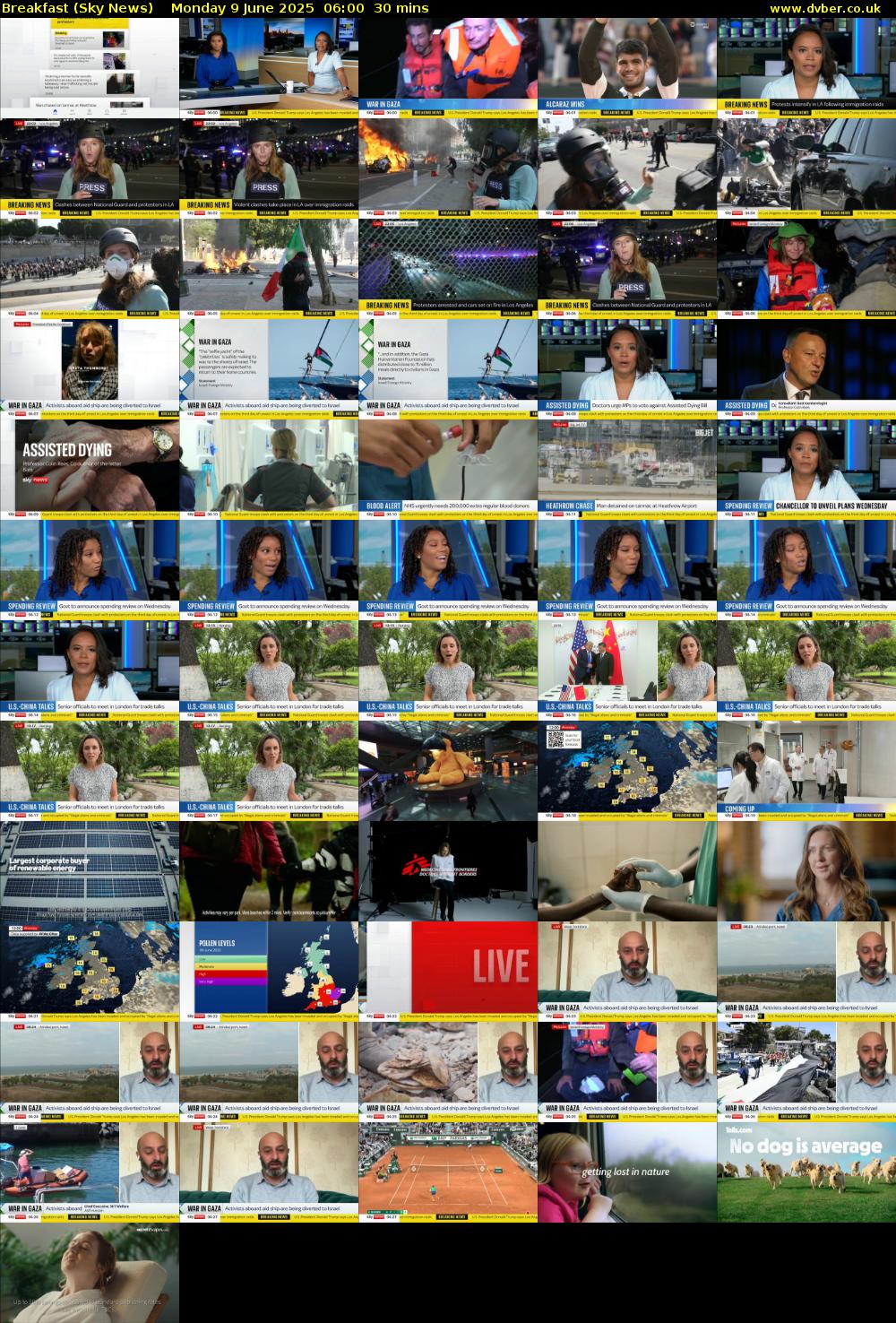 Breakfast (Sky News) Monday 9 June 2025 06:00 - 06:30