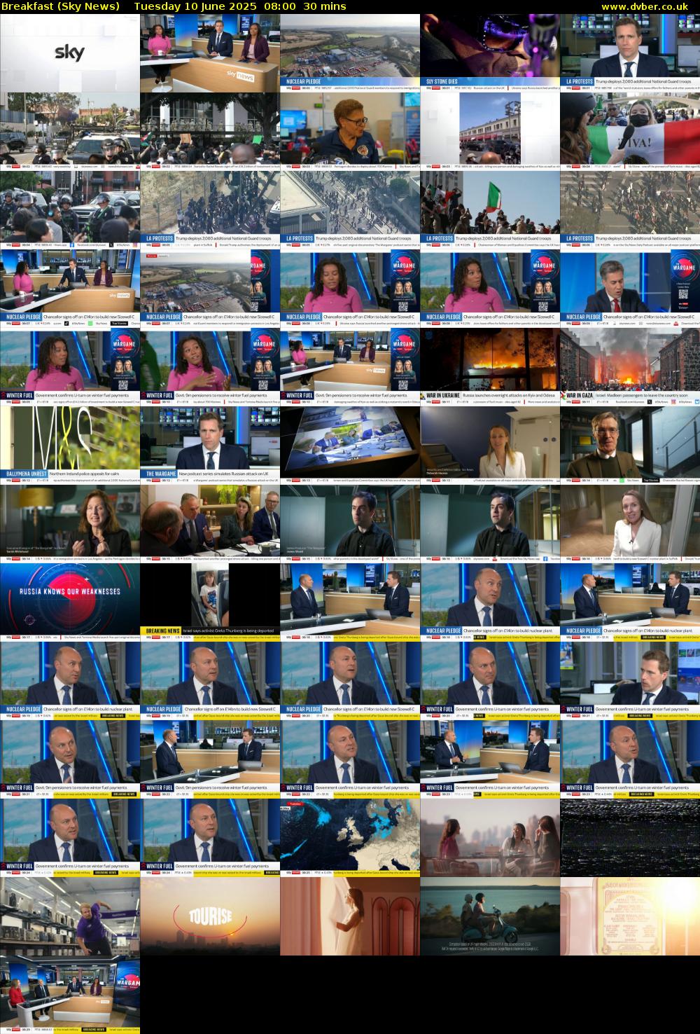 Breakfast (Sky News) Tuesday 10 June 2025 08:00 - 08:30