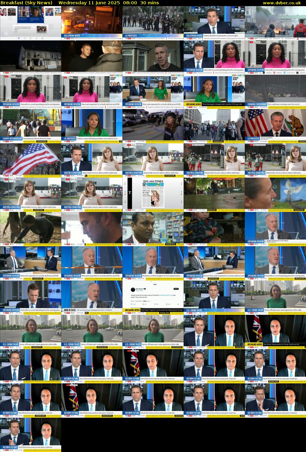 Breakfast (Sky News) Wednesday 11 June 2025 08:00 - 08:30