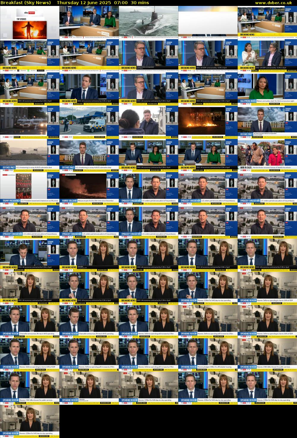 Breakfast (Sky News) Thursday 12 June 2025 07:00 - 07:30