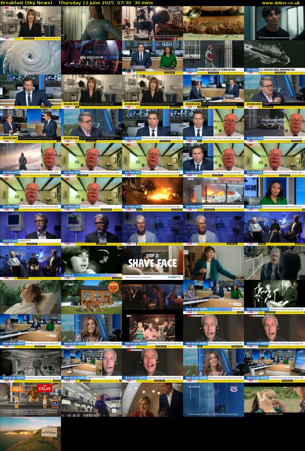 Breakfast (Sky News) Thursday 12 June 2025 07:30 - 08:00
