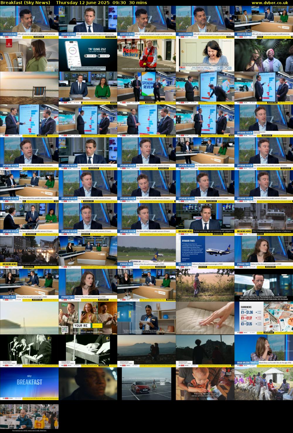 Breakfast (Sky News) Thursday 12 June 2025 09:30 - 10:00