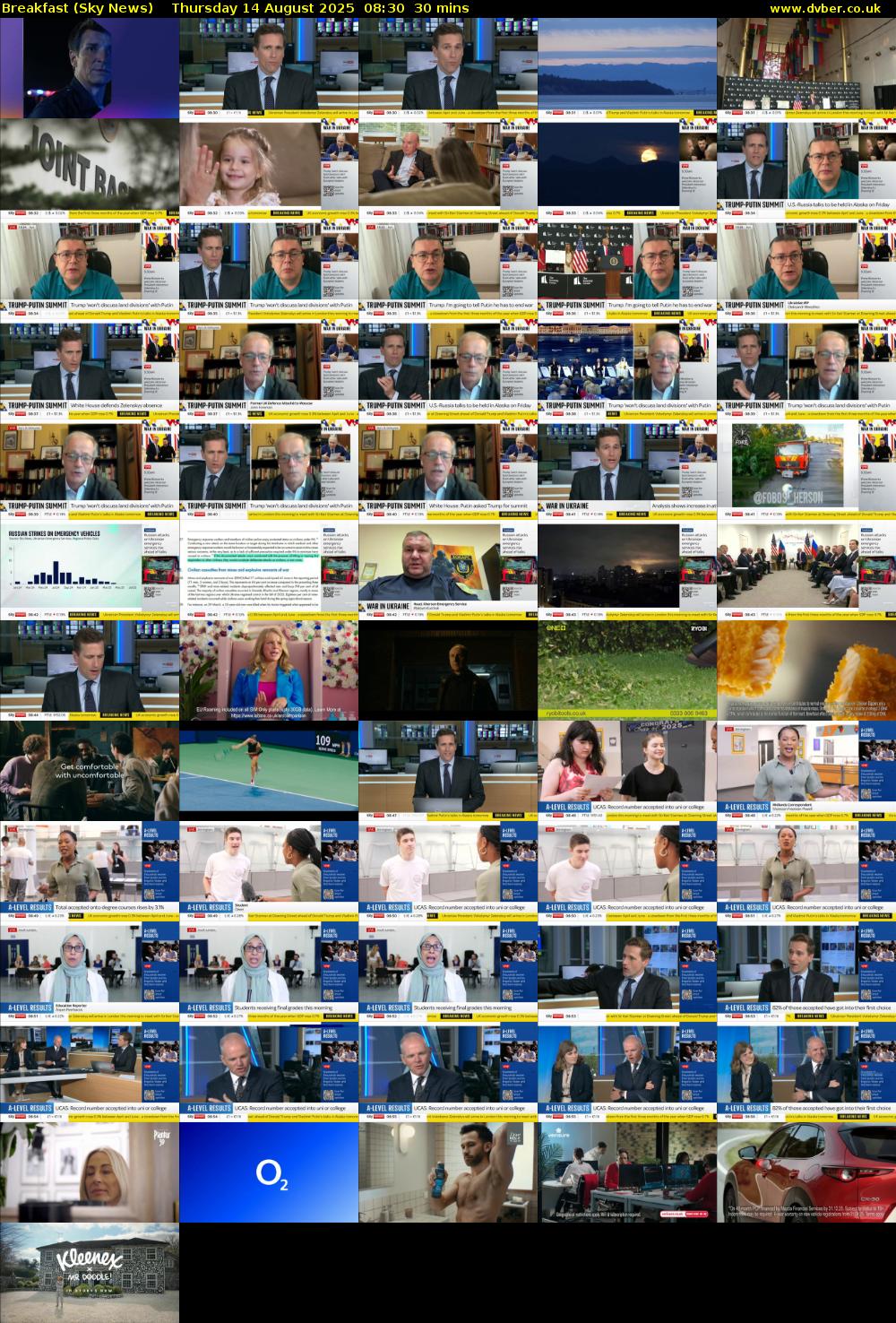 Breakfast (Sky News) Thursday 14 August 2025 08:30 - 09:00