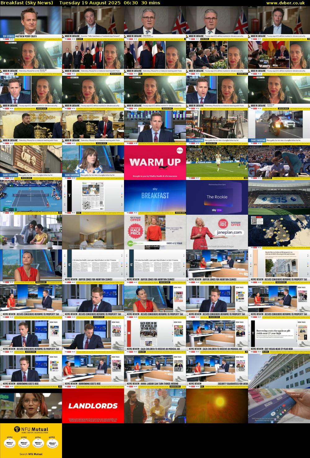 Breakfast (Sky News) Tuesday 19 August 2025 06:30 - 07:00