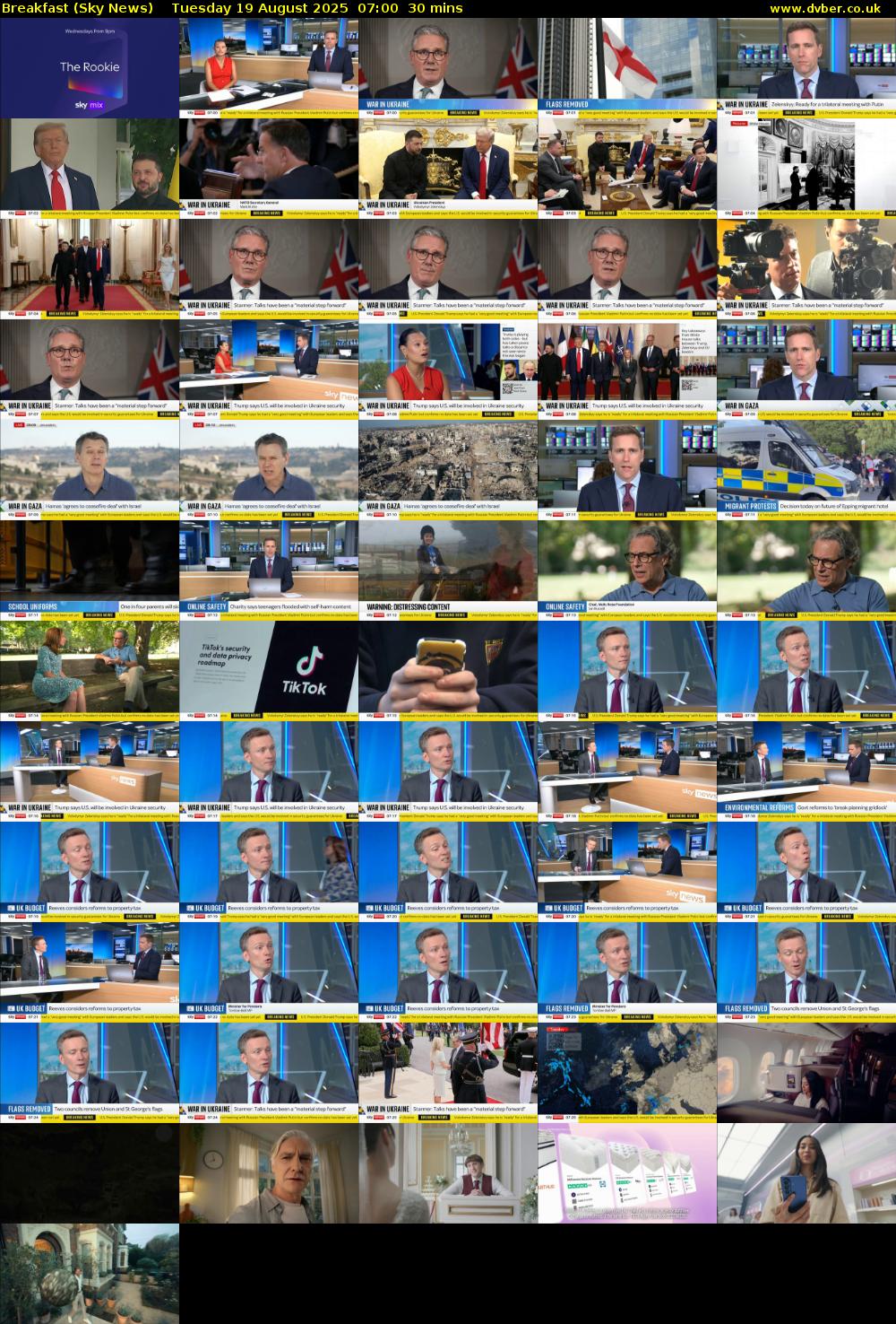 Breakfast (Sky News) Tuesday 19 August 2025 07:00 - 07:30