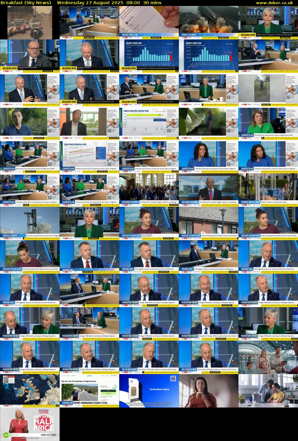 Breakfast (Sky News) Wednesday 27 August 2025 08:00 - 08:30