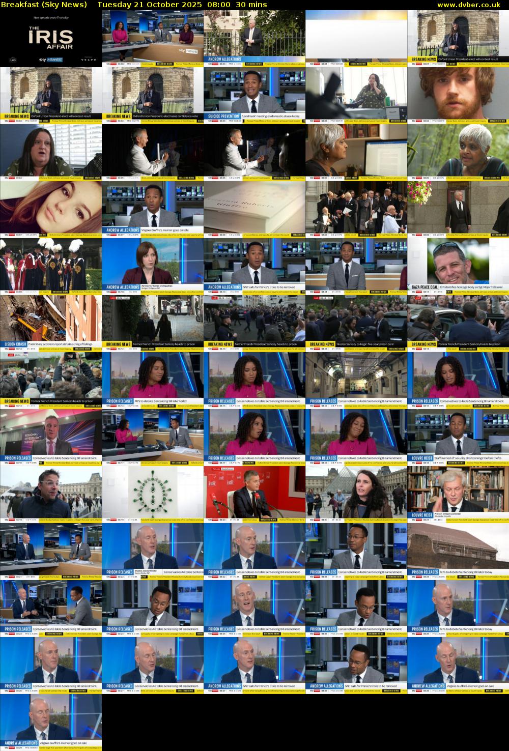 Breakfast (Sky News) Tuesday 21 October 2025 08:00 - 08:30