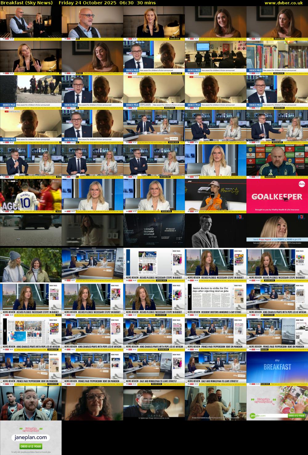 Breakfast (Sky News) Friday 24 October 2025 06:30 - 07:00