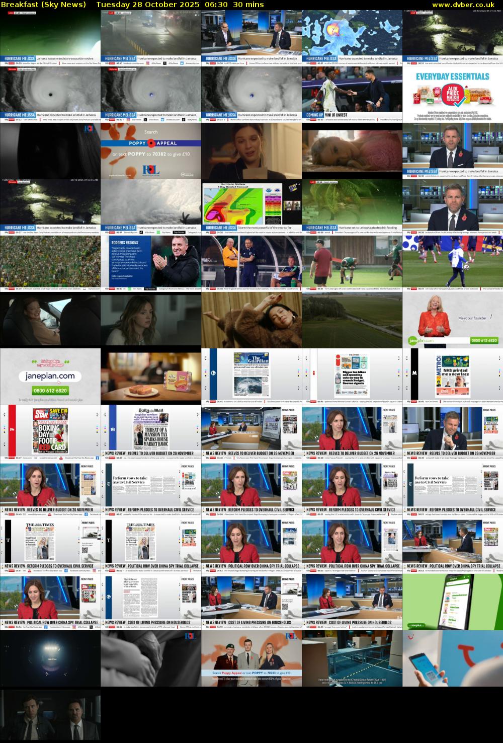 Breakfast (Sky News) Tuesday 28 October 2025 06:30 - 07:00