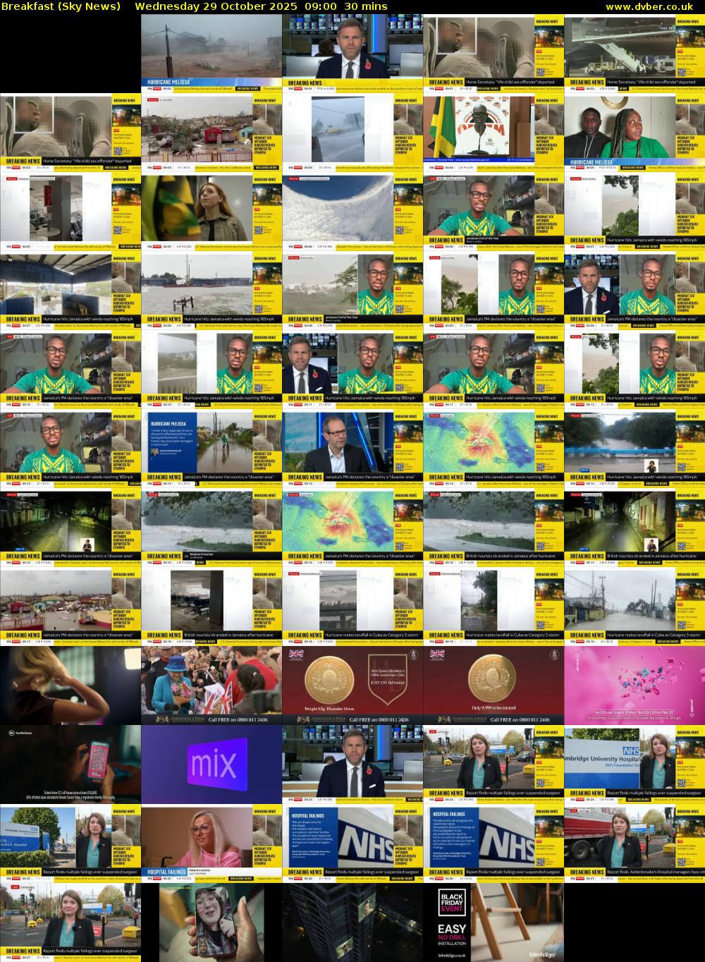 Breakfast (Sky News) Wednesday 29 October 2025 09:00 - 09:30