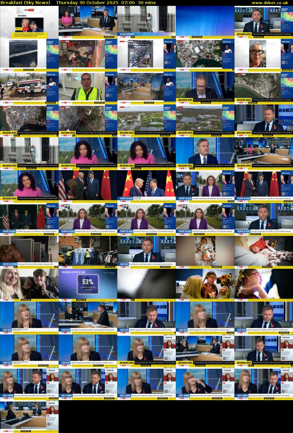 Breakfast (Sky News) Thursday 30 October 2025 07:00 - 07:30