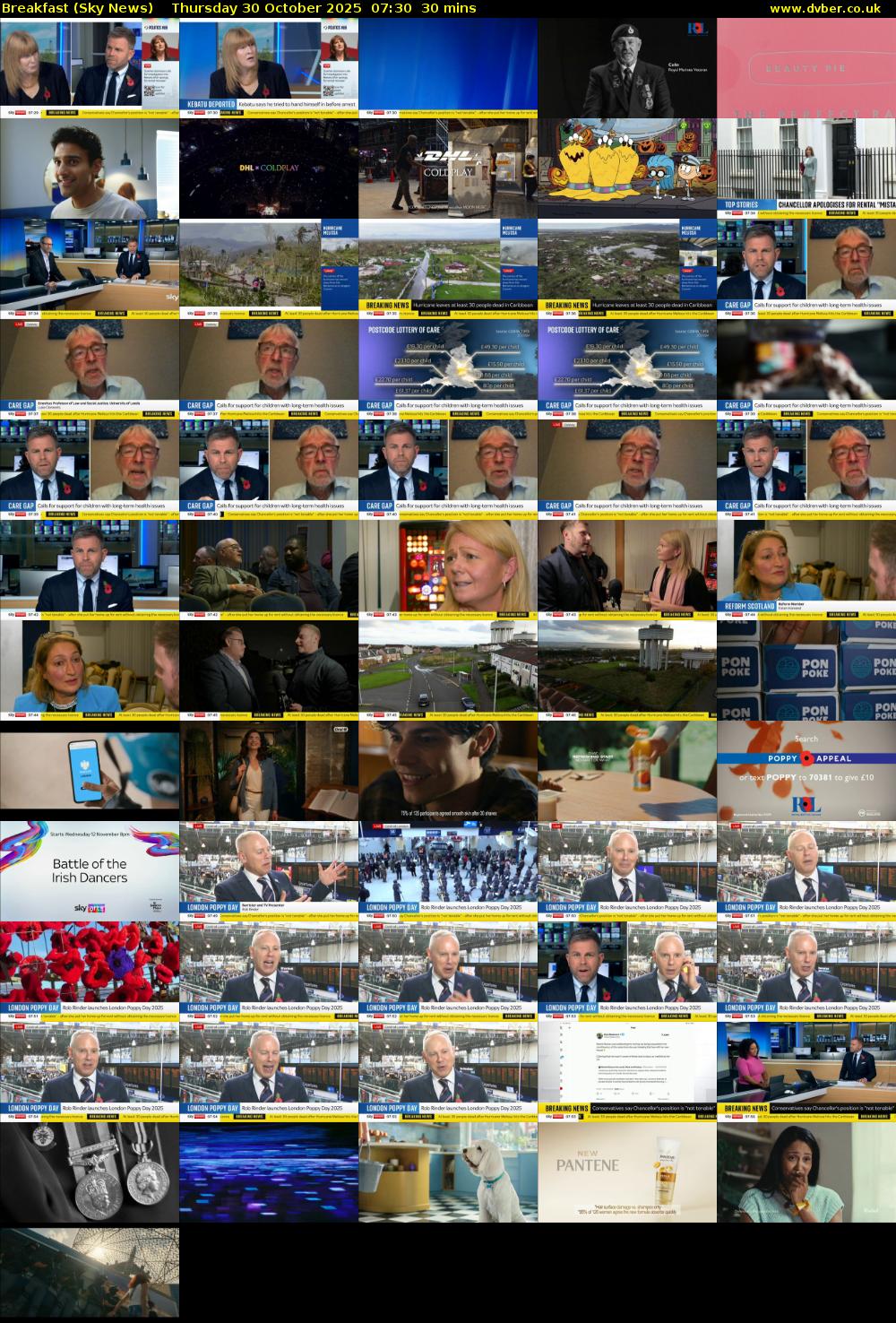 Breakfast (Sky News) Thursday 30 October 2025 07:30 - 08:00