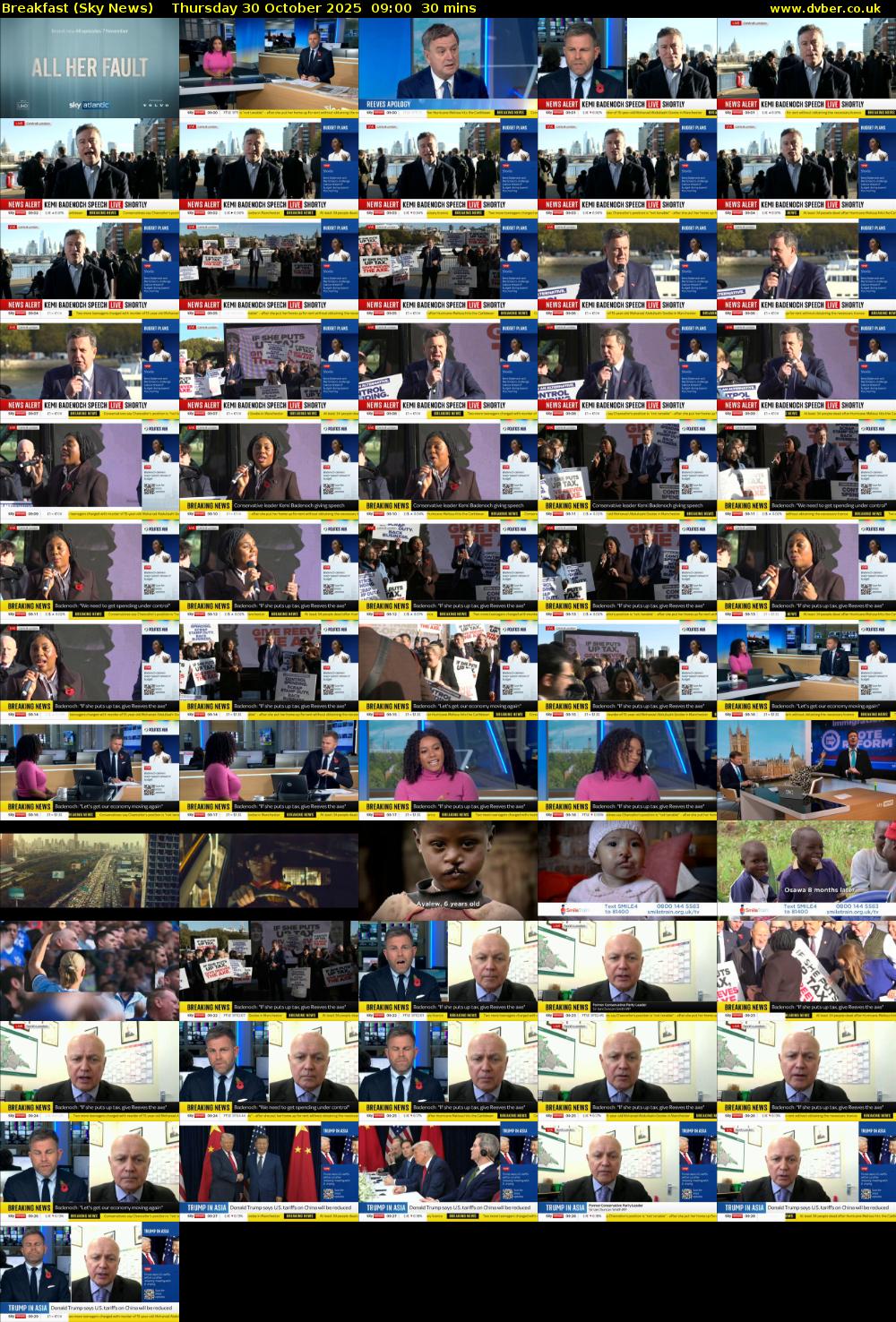 Breakfast (Sky News) Thursday 30 October 2025 09:00 - 09:30