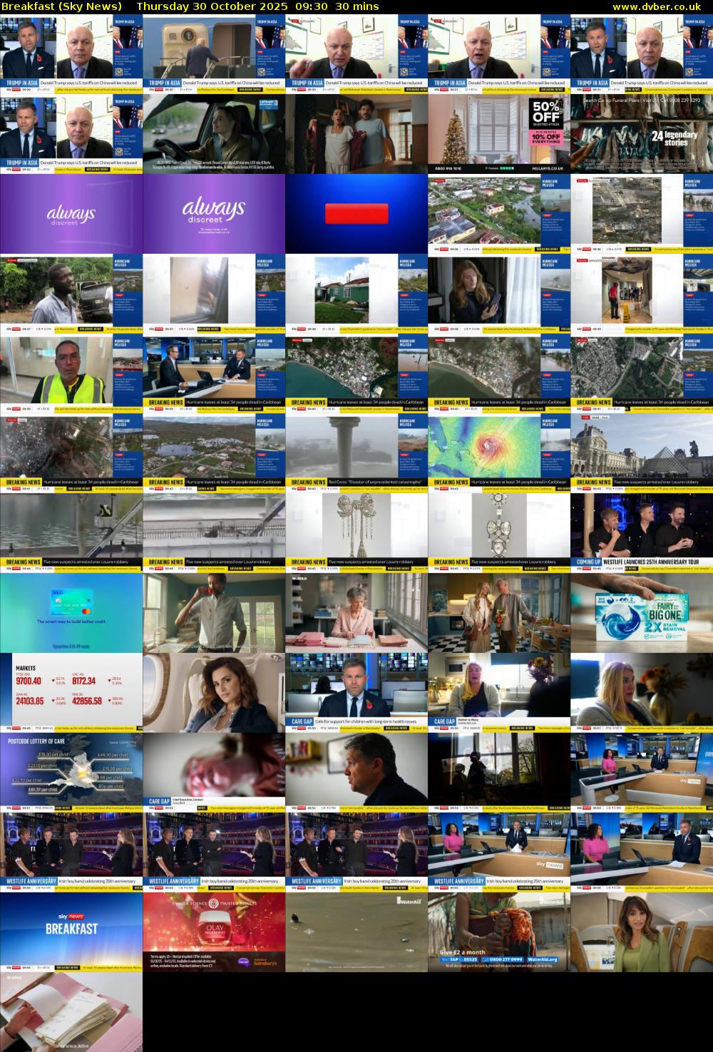 Breakfast (Sky News) Thursday 30 October 2025 09:30 - 10:00