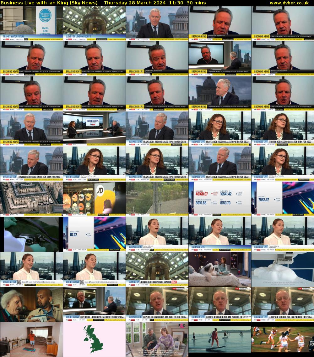 Business Live with Ian King (Sky News) Thursday 28 March 2024 11:30 - 12:00