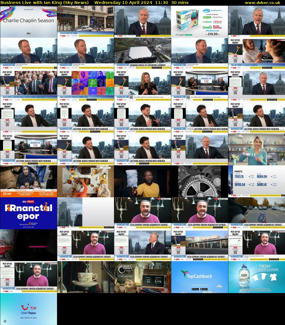 Business Live with Ian King (Sky News) Wednesday 10 April 2024 11:30 - 12:00