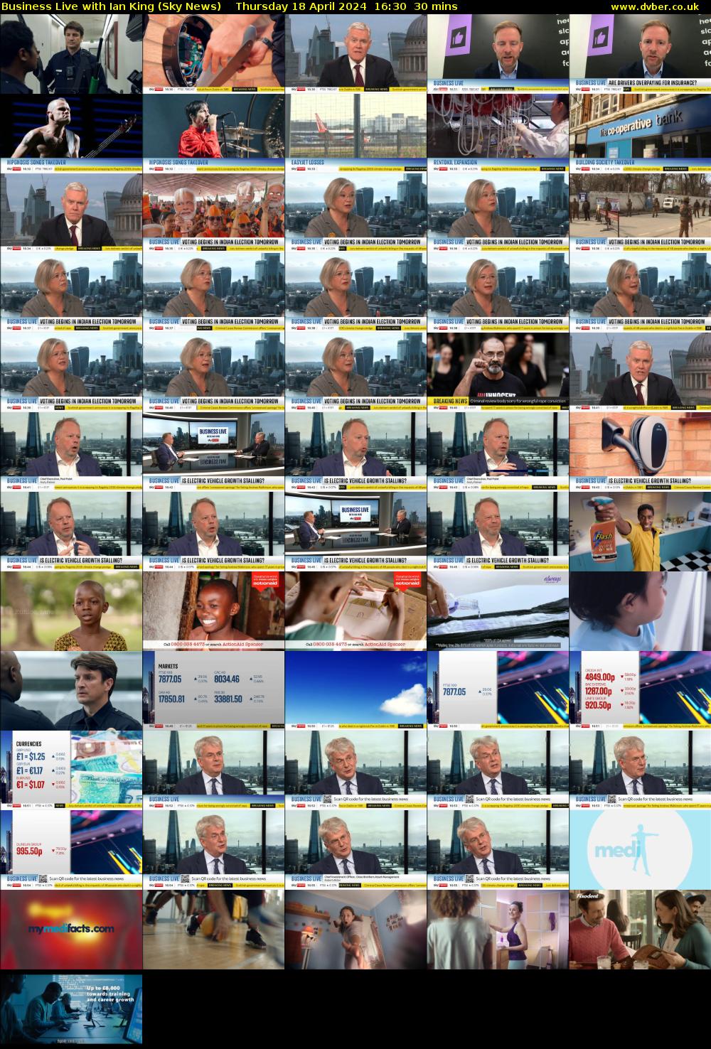 Business Live with Ian King (Sky News) Thursday 18 April 2024 16:30 - 17:00