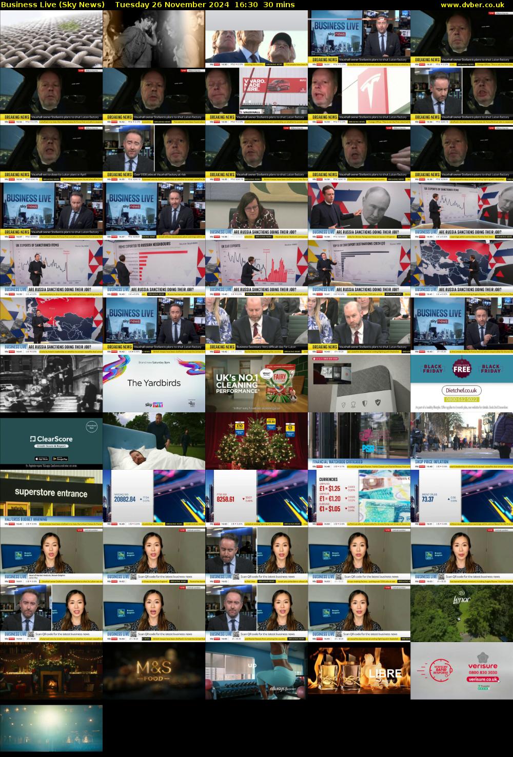 Business Live (Sky News) Tuesday 26 November 2024 16:30 - 17:00