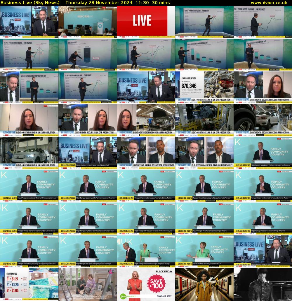Business Live (Sky News) Thursday 28 November 2024 11:30 - 12:00