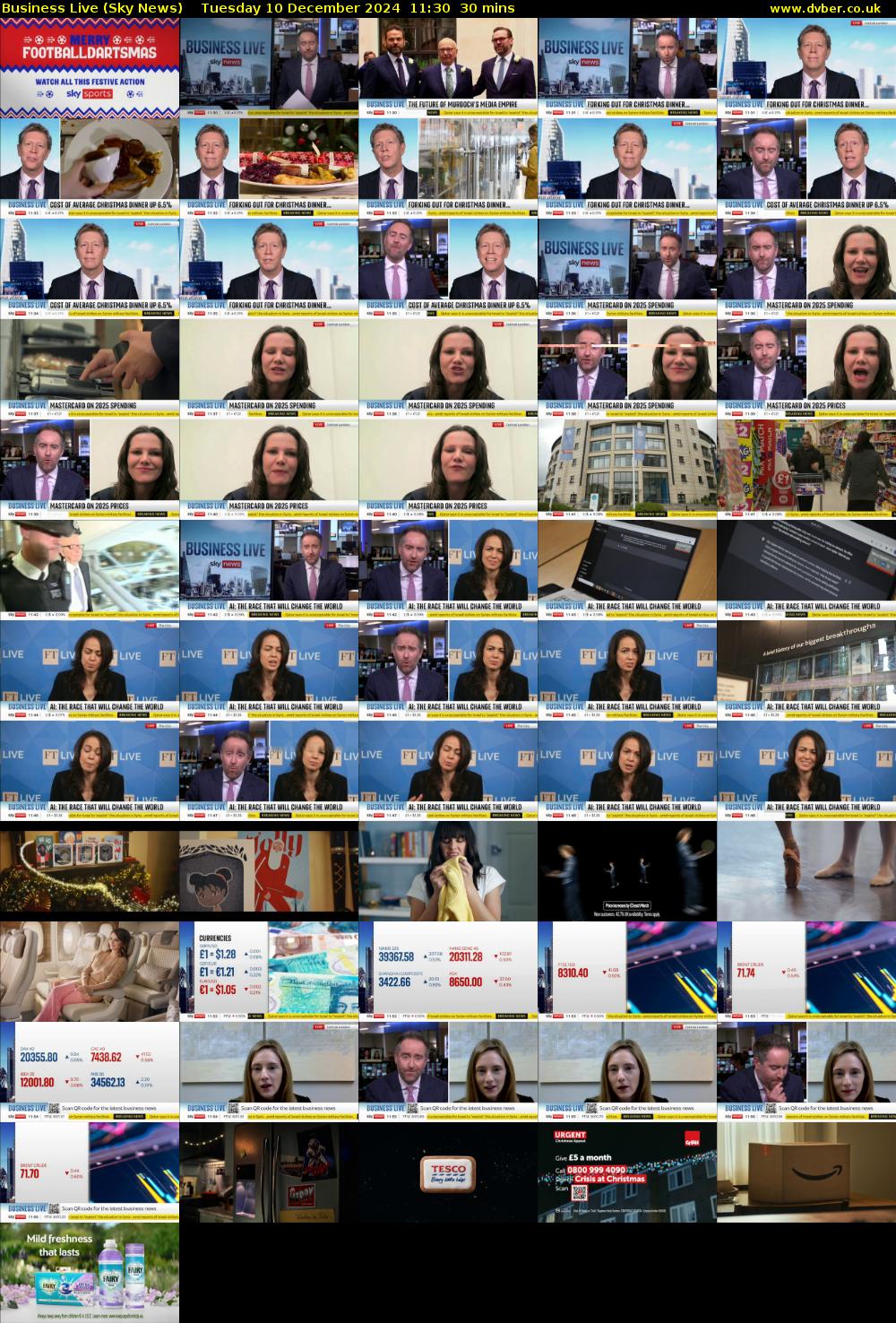 Business Live (Sky News) Tuesday 10 December 2024 11:30 - 12:00