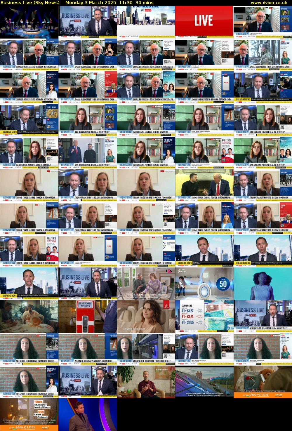 Business Live (Sky News) Monday 3 March 2025 11:30 - 12:00