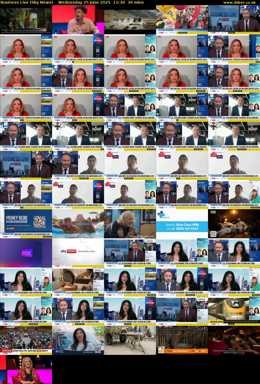 Business Live (Sky News) Wednesday 25 June 2025 11:30 - 12:00