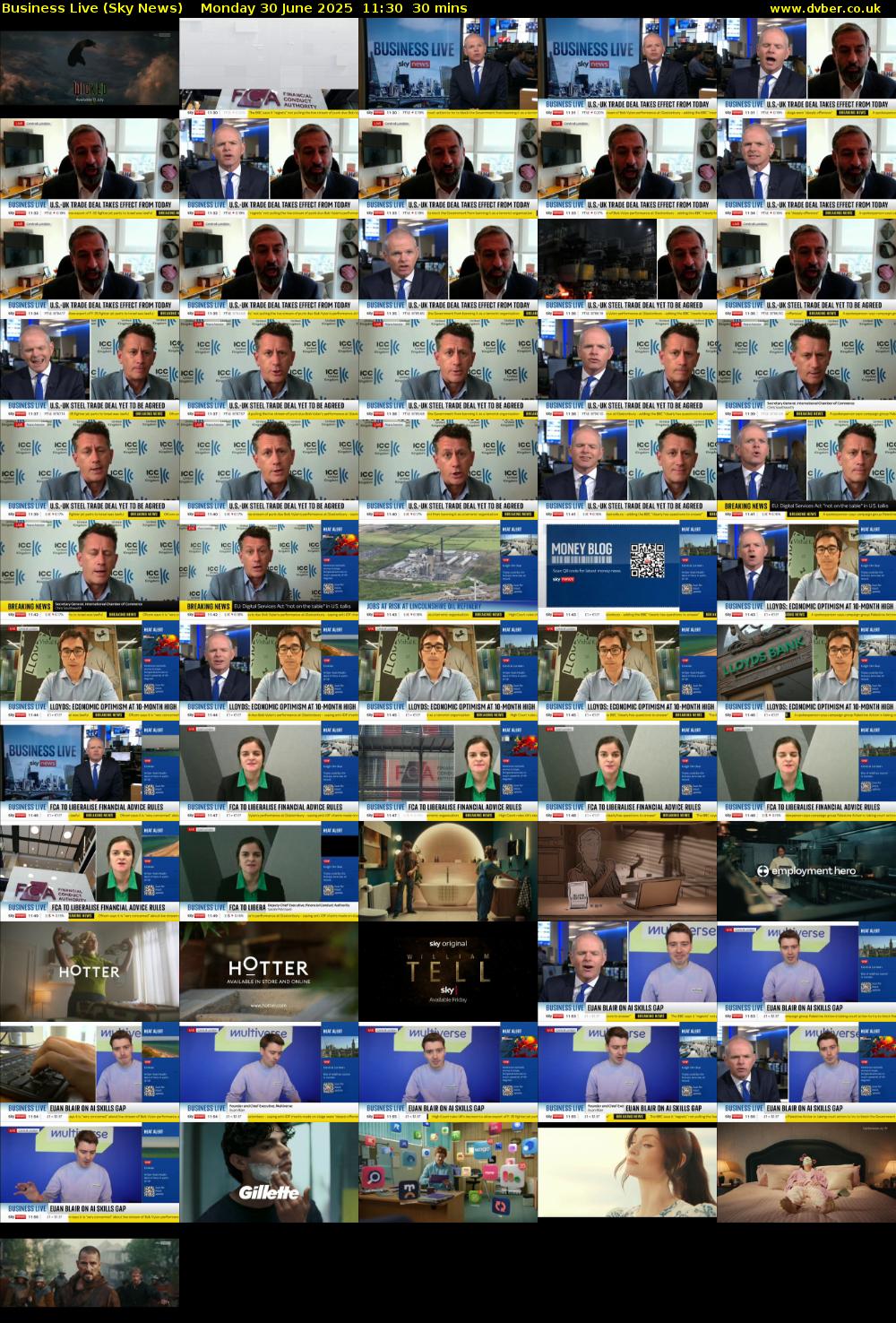 Business Live (Sky News) Monday 30 June 2025 11:30 - 12:00