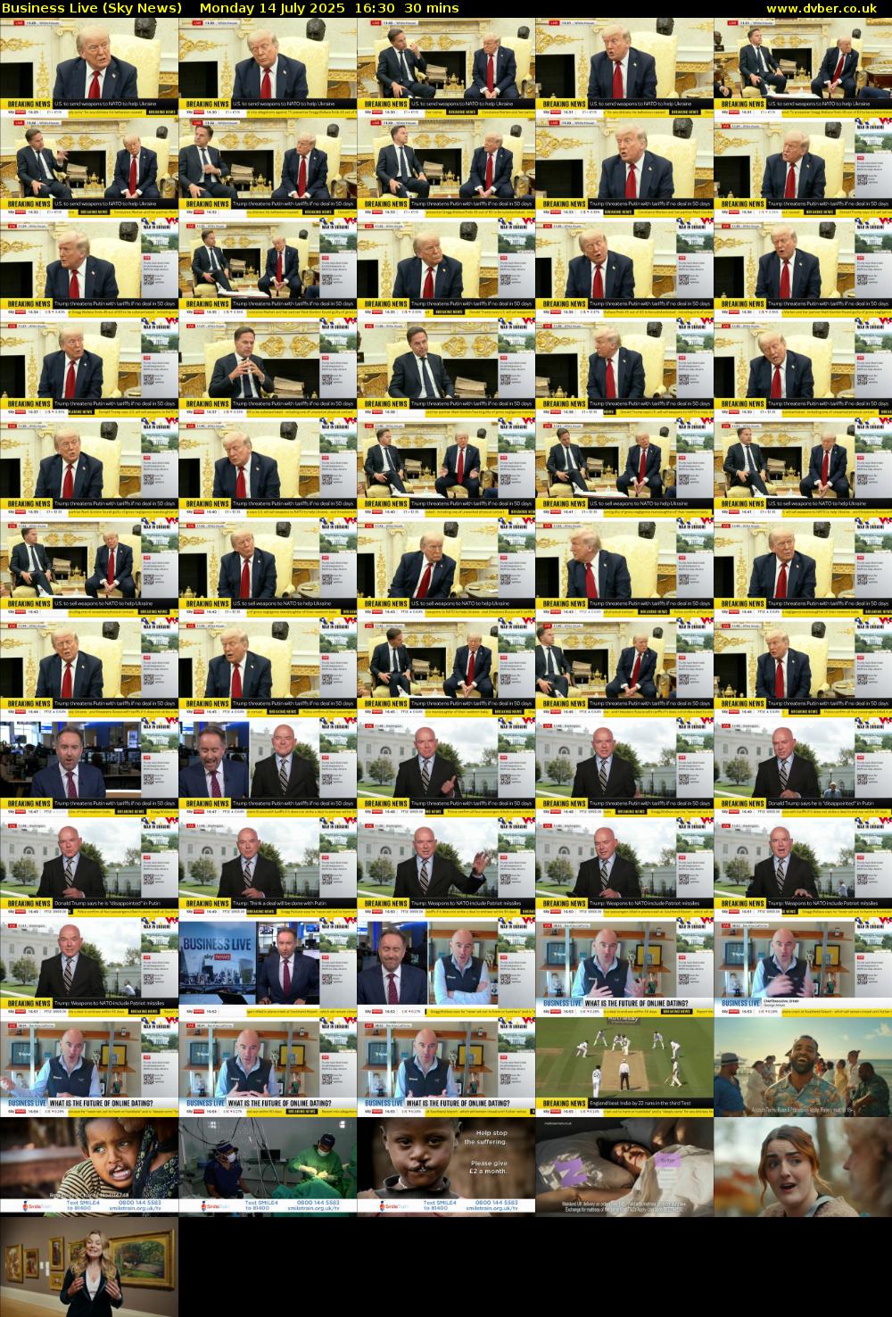 Business Live (Sky News) Monday 14 July 2025 16:30 - 17:00