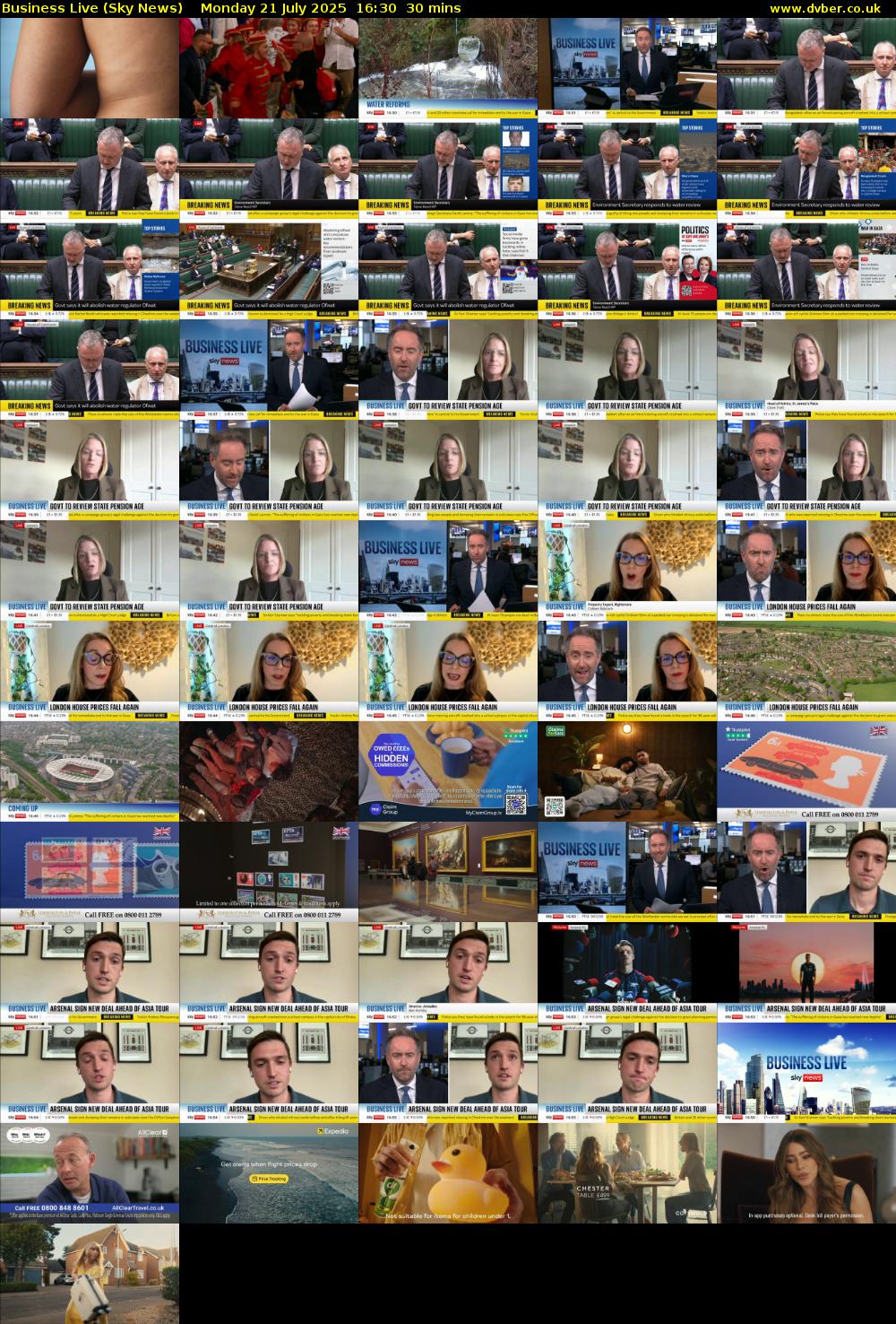 Business Live (Sky News) Monday 21 July 2025 16:30 - 17:00