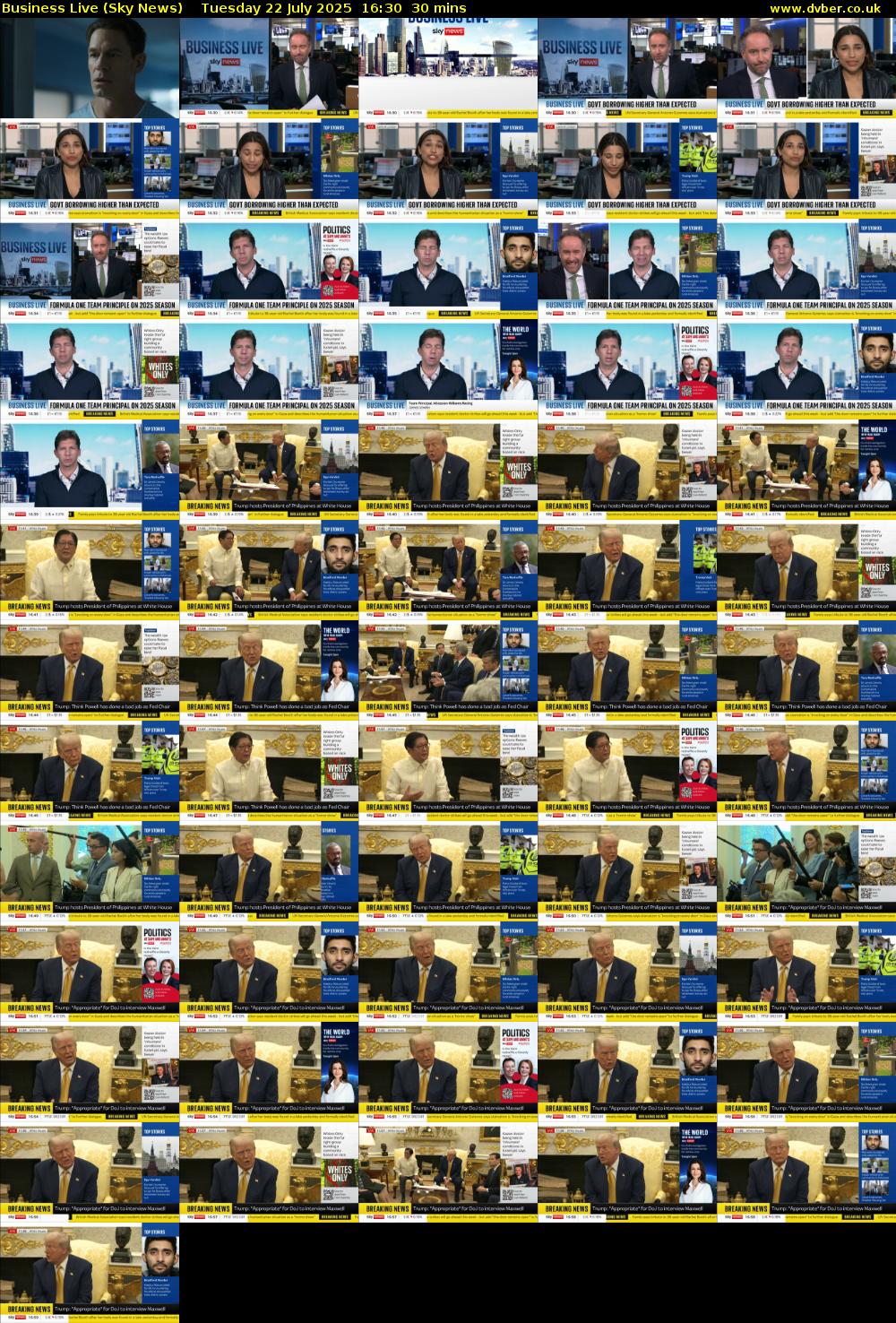 Business Live (Sky News) Tuesday 22 July 2025 16:30 - 17:00