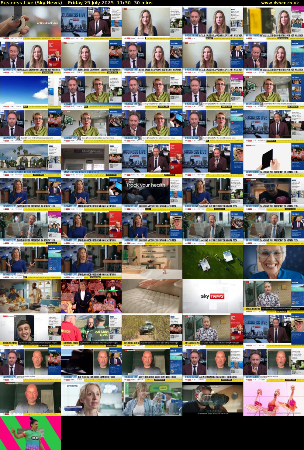 Business Live (Sky News) Friday 25 July 2025 11:30 - 12:00