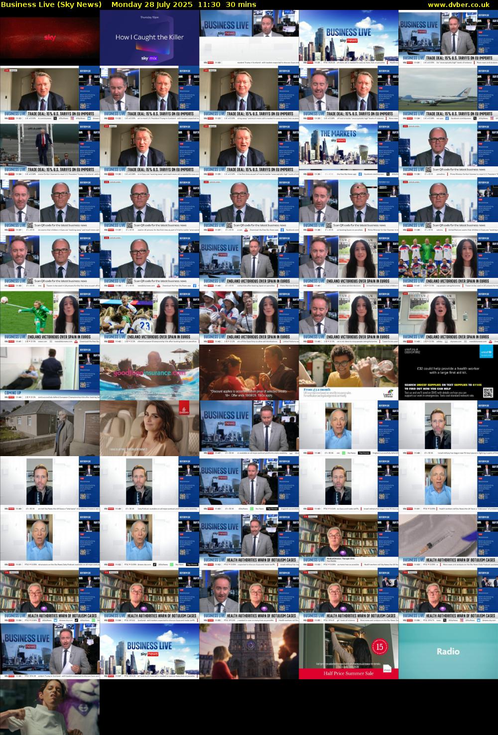 Business Live (Sky News) Monday 28 July 2025 11:30 - 12:00