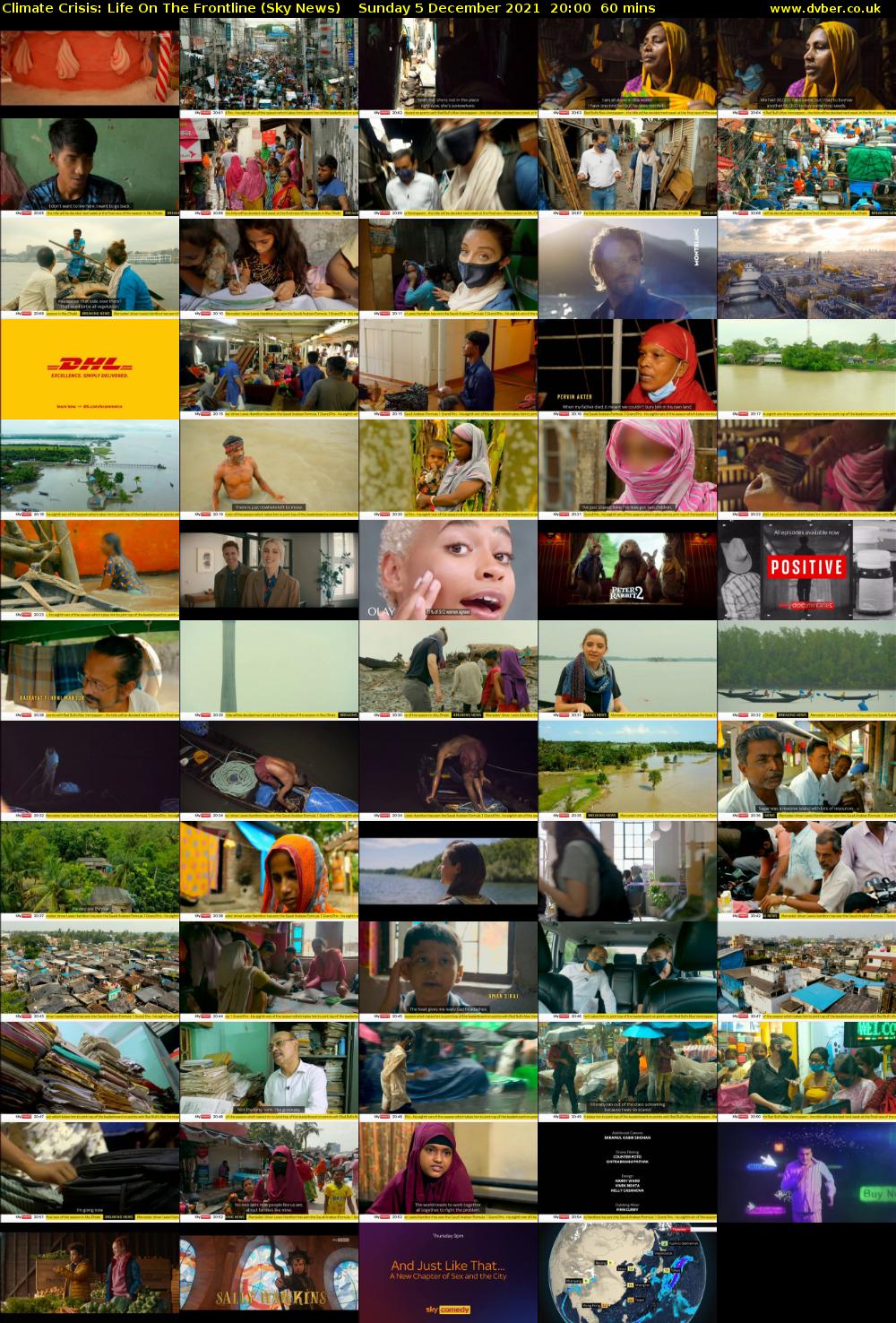 Climate Crisis: Life On The Frontline (Sky News) Sunday 5 December 2021 20:00 - 21:00