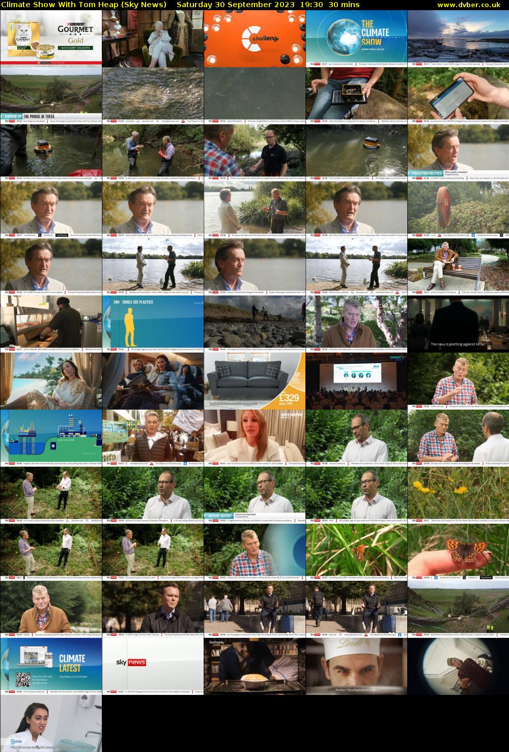 Climate Show With Tom Heap (Sky News) Saturday 30 September 2023 19:30 - 20:00