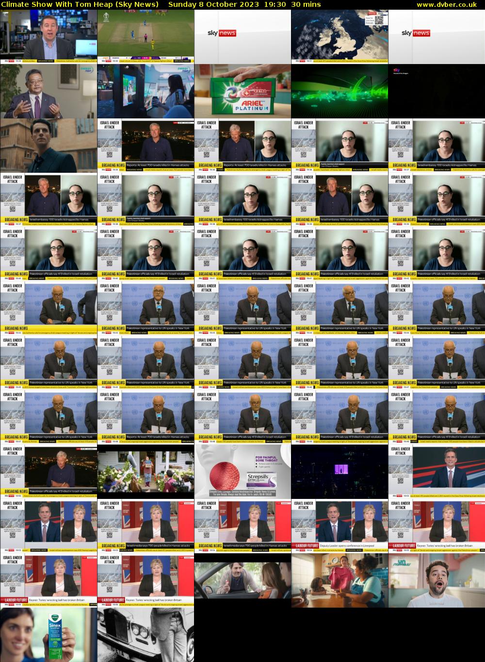 Climate Show With Tom Heap (Sky News) Sunday 8 October 2023 19:30 - 20:00