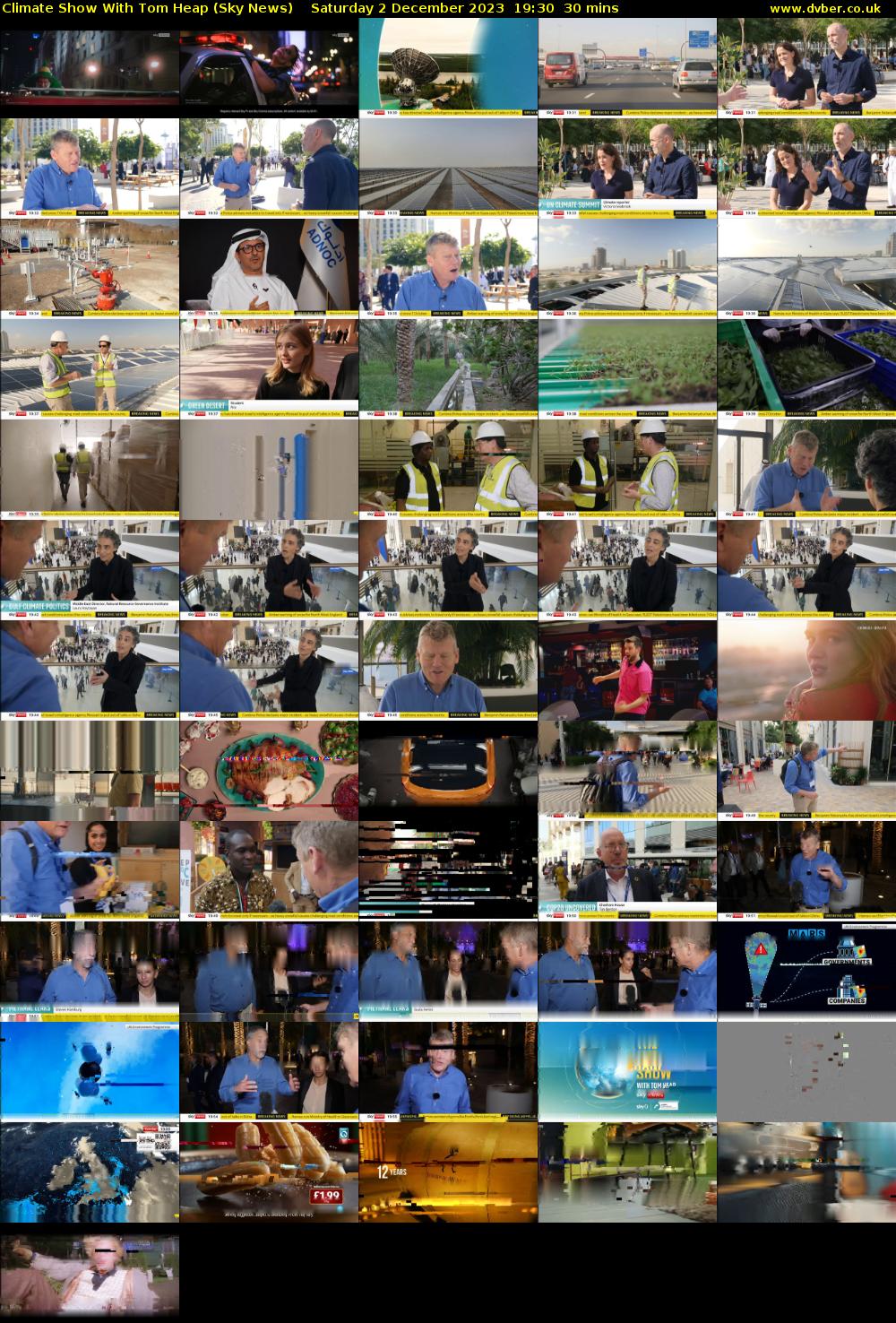 Climate Show With Tom Heap (Sky News) Saturday 2 December 2023 19:30 - 20:00