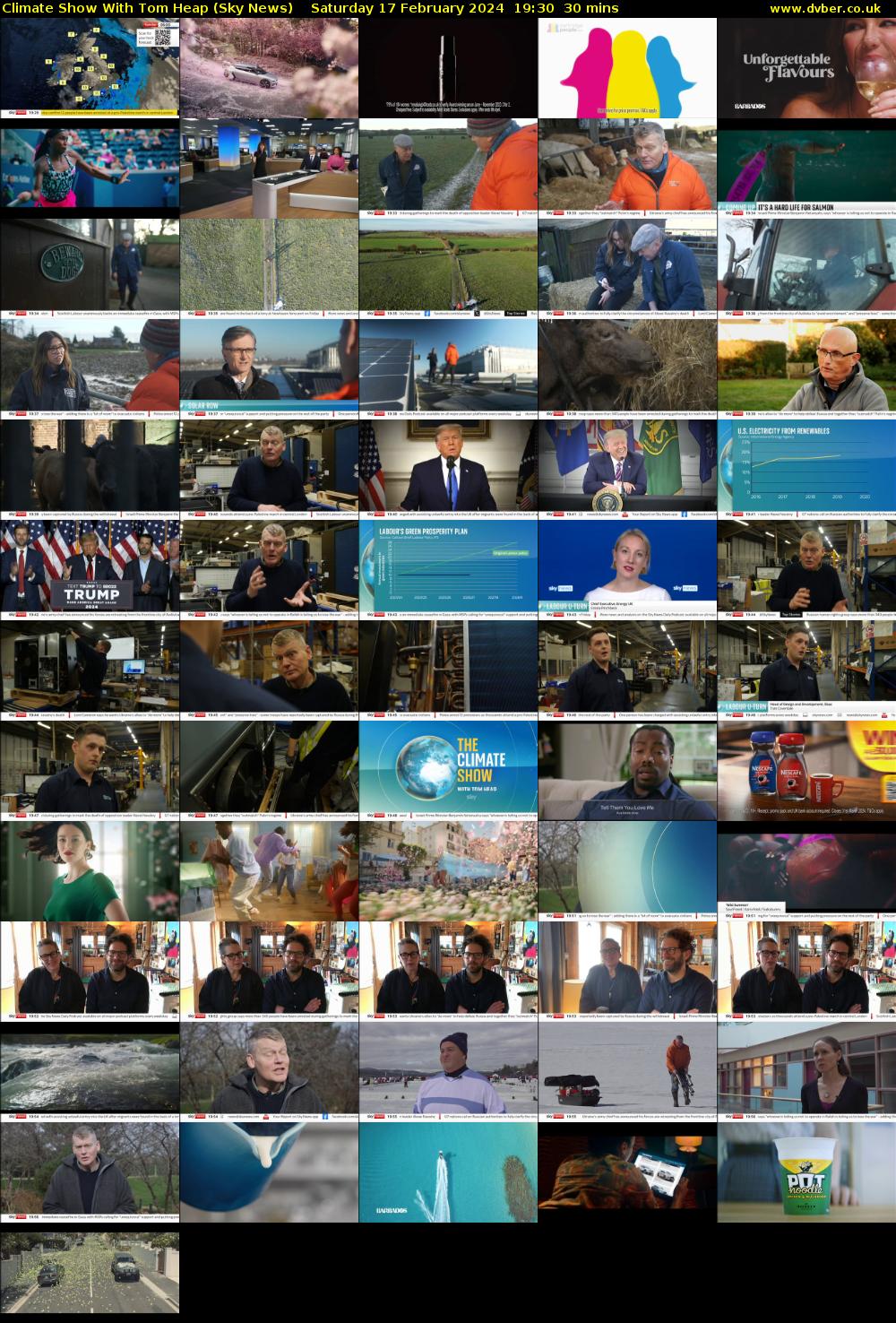 Climate Show With Tom Heap (Sky News) Saturday 17 February 2024 19:30 - 20:00