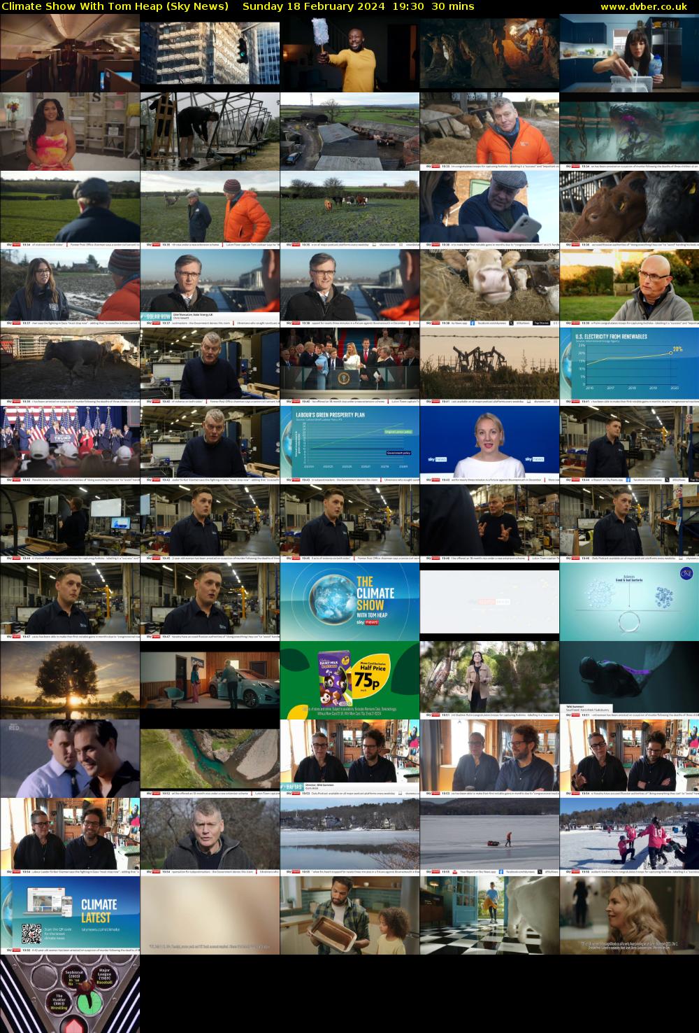 Climate Show With Tom Heap (Sky News) Sunday 18 February 2024 19:30 - 20:00