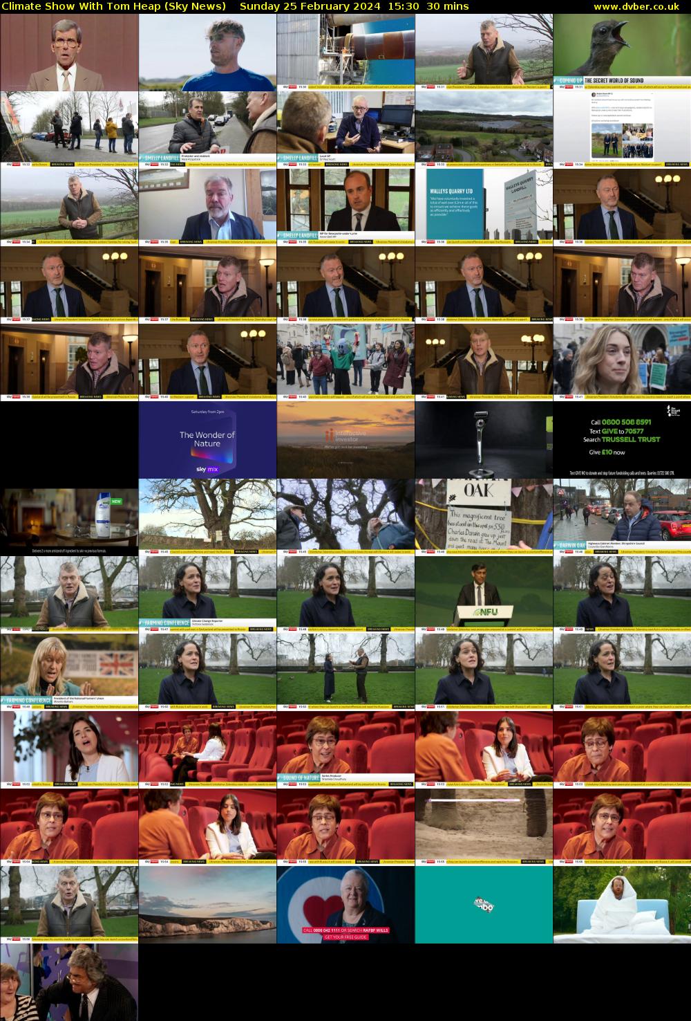 Climate Show With Tom Heap (Sky News) Sunday 25 February 2024 15:30 - 16:00