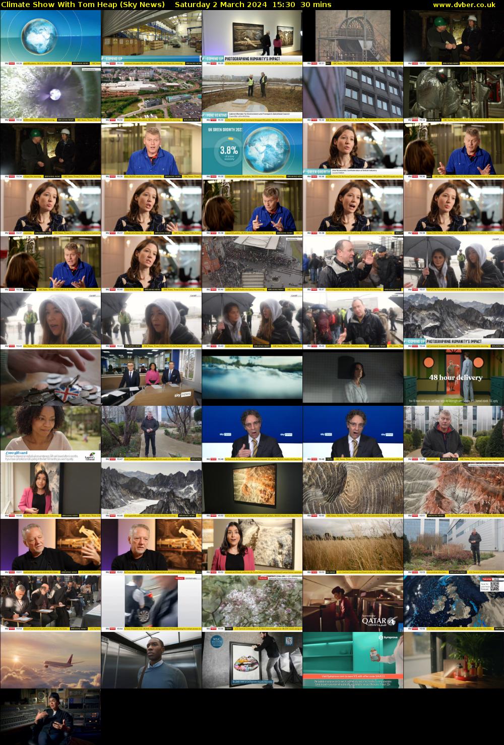 Climate Show With Tom Heap (Sky News) Saturday 2 March 2024 15:30 - 16:00