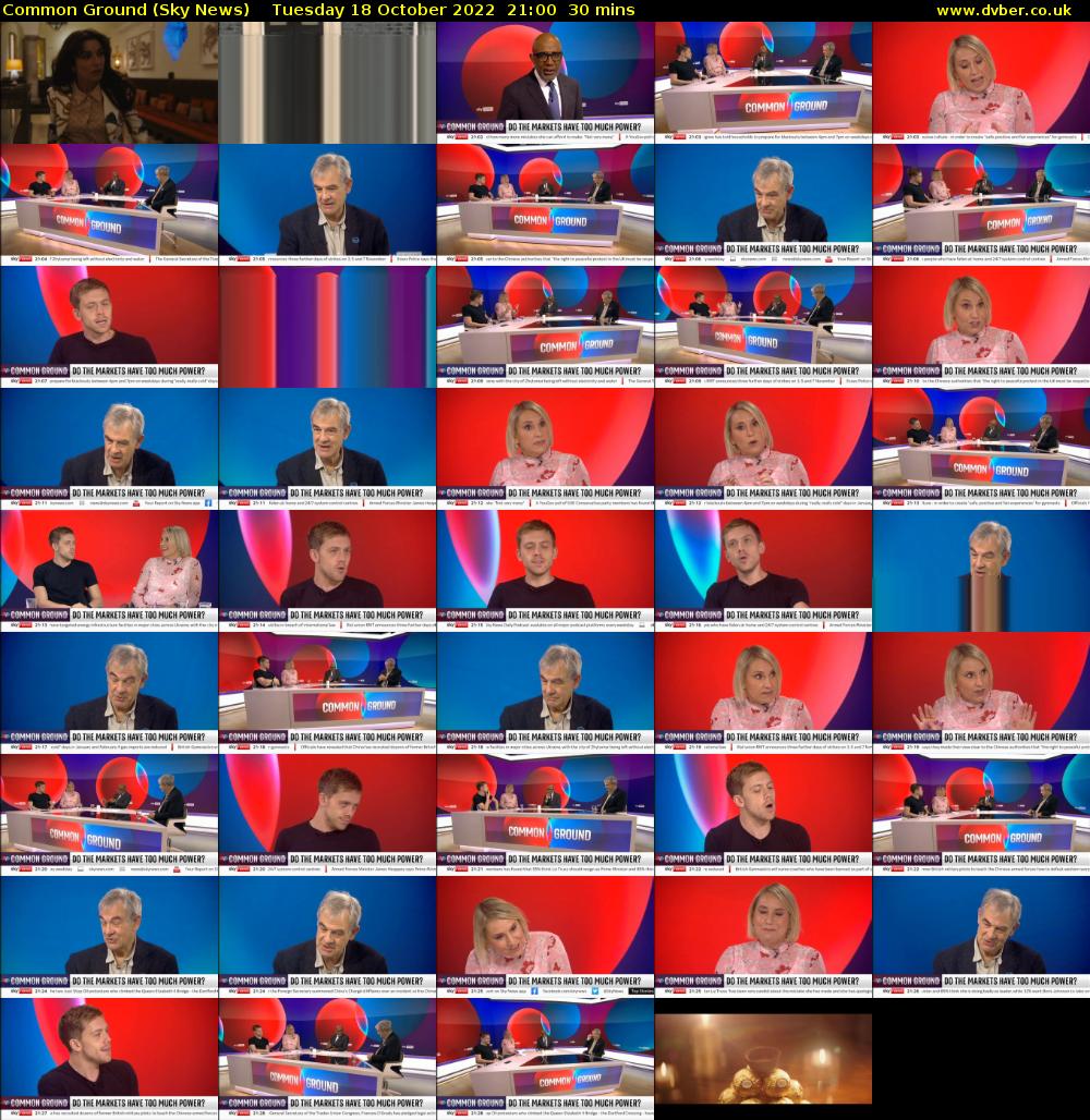 Common Ground (Sky News) Tuesday 18 October 2022 21:00 - 21:30