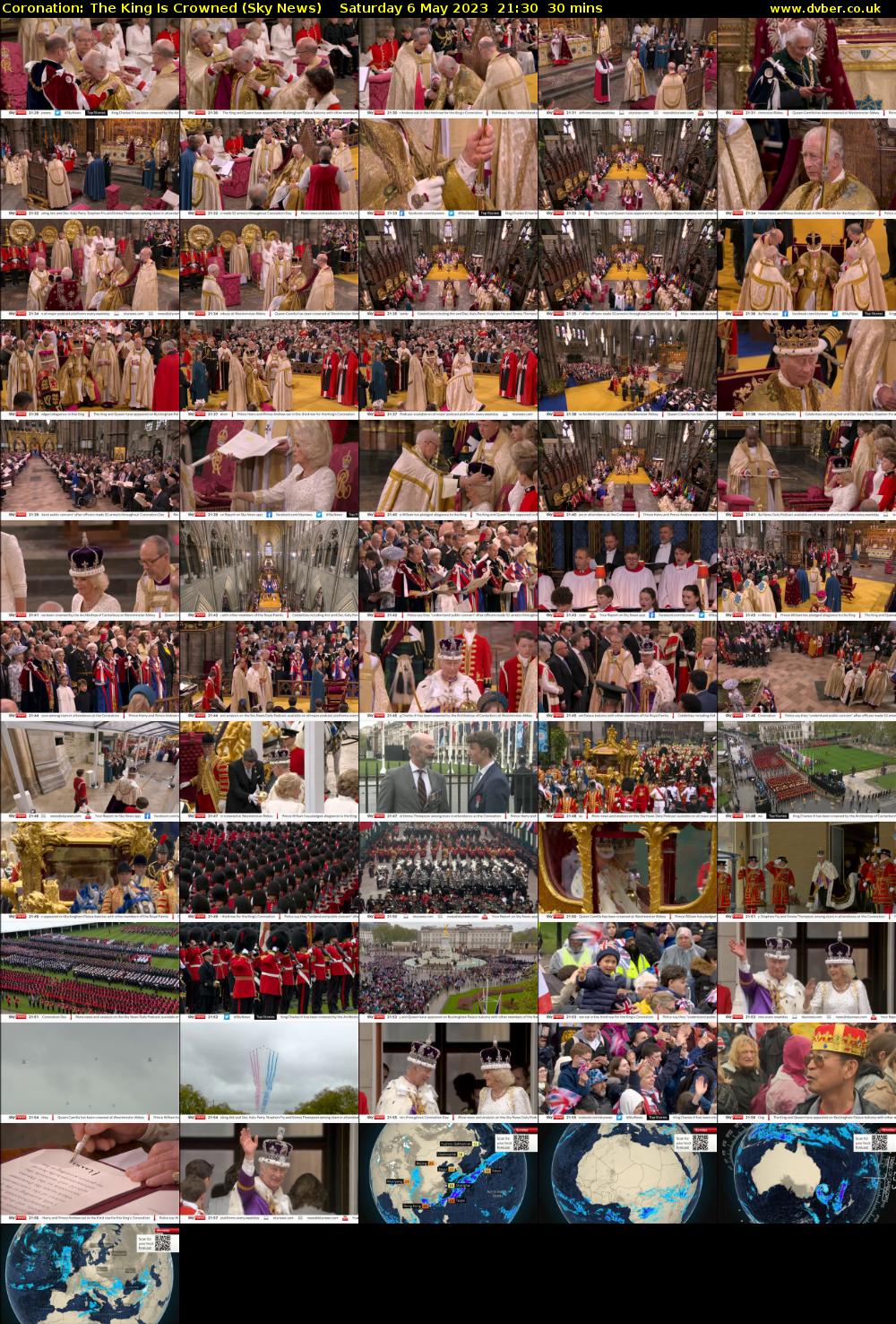 Coronation: The King Is Crowned (Sky News) Saturday 6 May 2023 21:30 - 22:00